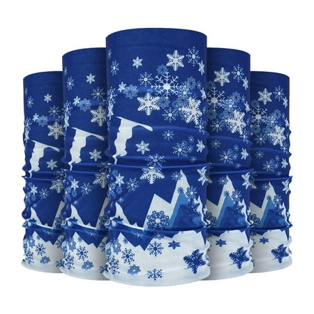 5PCS Magic Scarf Outdoor Headwear Bandana Sport Tube UV Face Mask Workout Hiking