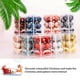 thumbnail image 4 of Wosthever Paquete de 12 bolas de Navidad para colgar en ambientes de fiesta, decoración de vacaciones, adornos para fotografía, barra, ventana, Kits de decoración para fiestas Verde, 4 of 6