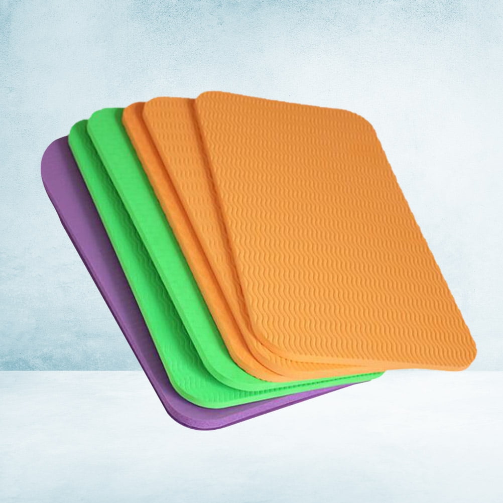 Hemoton 10PCS TPE Yoga Knee Pad Fitness Elbow Cushion Seat Floor Mat for Sitting Kneeling (Random Color)
