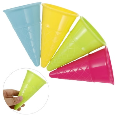 Omeite Play house toy beach ice cream cone scoop set (random color) 5pcs/pack
