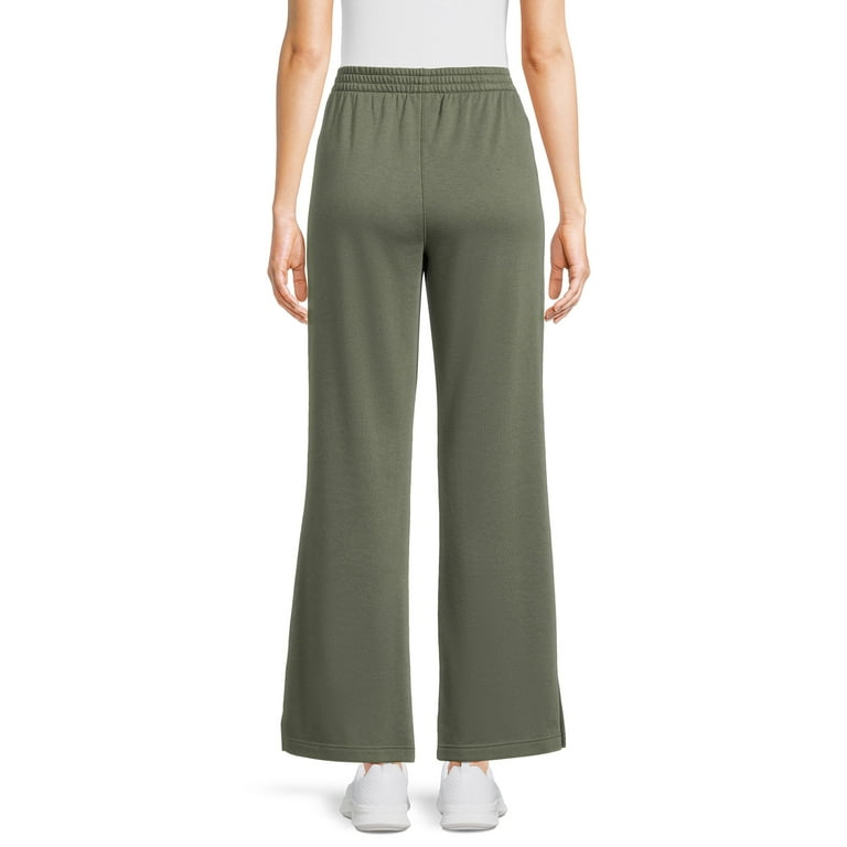 Athletic Works Women's Wide Leg Pants with Side Vents, Sizes Athletic Works Women's Wide Leg Pants with Side Vents, Sizes