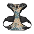 thumbnail image 5 of XMXY No Pull Dog Harness, Vintage Mandala Elements Adjustable Reflective Pet Harness with Oxford Vest, Large Size, 5 of 8