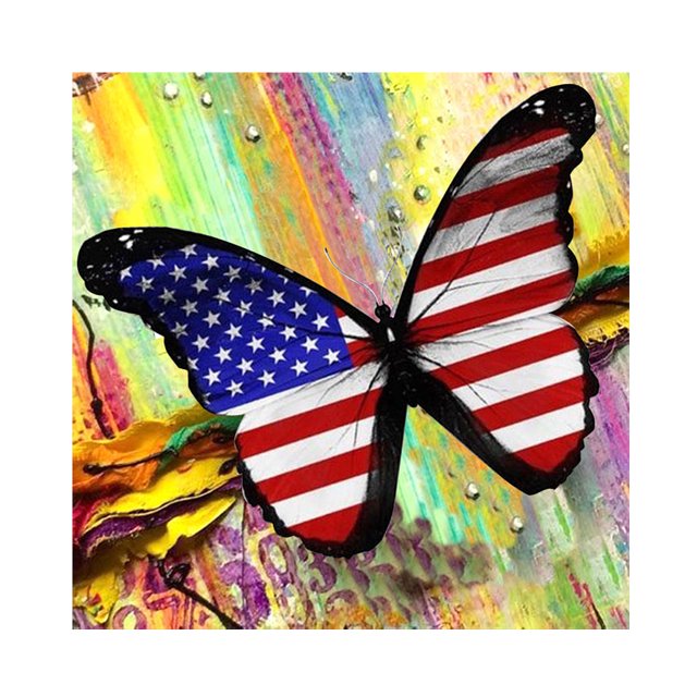Cuadros Decorativos Mariposa bricolaje taladro redondo completo diamante pintura mosaico rhinestone arte Sywqhk Nuevos Originales