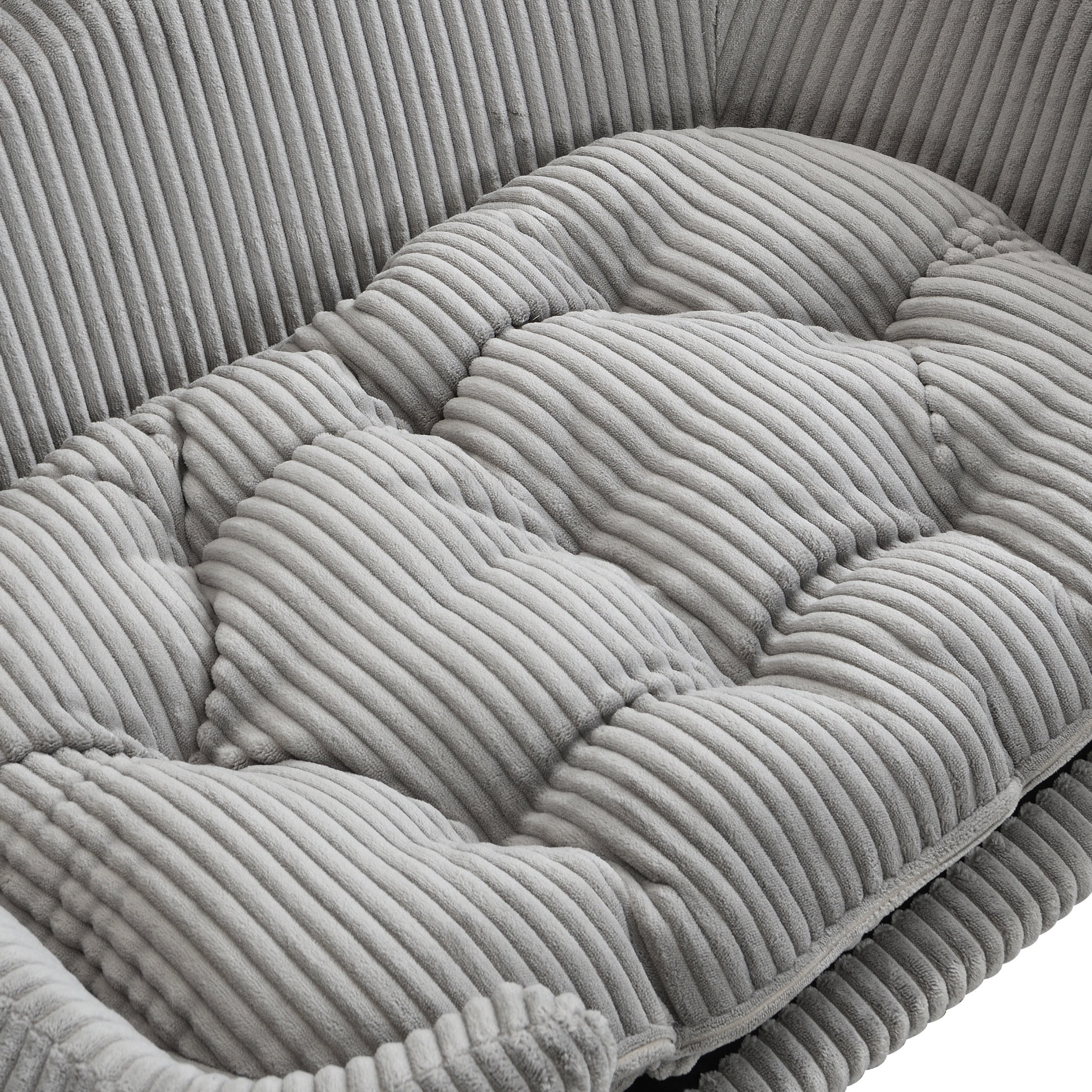Christopher Knight Home Small Dog Bed with Corduroy Cushion & Solid Wood Legs, 30" x 22", Grey