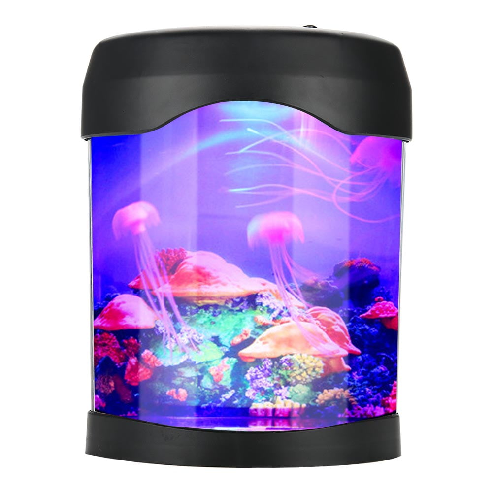 Henmomu Mini Fish Tank, Desk Aquarium, LED Bedroom For Office Desk