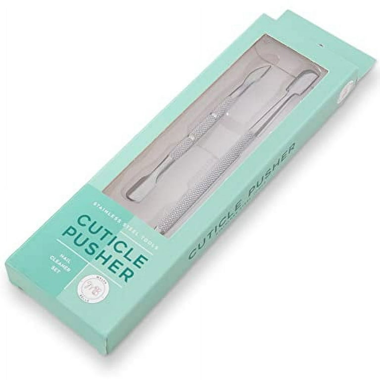 Best Cuticle Pusher and Spoon Nail Cleaner Set \u2013 Professional  Stainless Steel Cuticle Remover Kit, Cutter and Trimmer Manicure and  Pedicure Tools