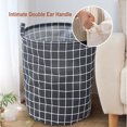 thumbnail image 3 of Cesta de ropa sucia plegable impermeable, cesta de ropa sucia, caja de almacenamiento de lino de algodón para la colección de juguetes, 3 of 6