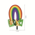 thumbnail image 3 of MXTPOV St Patricks Day Decorations Outdoor, Gnomes Lucky Rainbow Garden Stakes for Lawn Patio Yard, Yard Signs for Garden Decor, Home Decor, 3 of 5