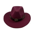 thumbnail image 2 of Celivon Unisex Western Cowboy Hat Summer Casual Wide Brim Travel Loose Cap, 2 of 3