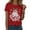 Red, variant on enyan Halloween Women'sShirts Pumpkin Graphic Cute Ghost Tops Tee for Women Short Sleeve Casual T-Shirt Ladies October Top Comfortable Printed Shirt Fall Red,L