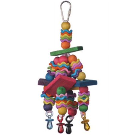 UPC: 0644472017755 | A&E Cage HB01409 Happy Beaks Fiesta Blocks Bird Toy