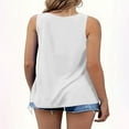 thumbnail image 7 of Sevevn Women's Fashion Casual Pullover Sleeveless Round Neck Shirt Top Blouses Tank White M End of Year Clearance, 7 of 7