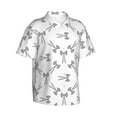 thumbnail image 2 of Daiia Antenna Icon Hawaiian Shirt for Men Gentle Cotton Regular Short Sleeve Casual-X-Large, 2 of 9