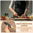 thumbnail image 4 of Uxcell Safety Knife Cover Sleeves for Carving Knife, ABS Universal Knife Sheath Edge Guard Blade Protector for Kitchen 5, 4 of 7