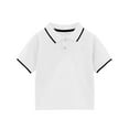 thumbnail image 2 of YUNAFFT Boys Shirt Summer Casual Solid Color Short Sleeve Cotton Turn-Down Collar Shirt 2-12Y, 2 of 3