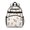 Highland Cow and Leaf Print, variant on Highland Cow and Hat Print Cute School Backpack Bag for School with Padded Back and Adjustable Shoulder Straps 15.25"x11.5"x5.25"
