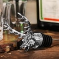 thumbnail image 2 of KAKOWELY animals wine pourer 1Pc Creative Wine Bottle Pourer Deer Head Design Wine Pourer for Home Party5.31"X3.15"X3.15", 2 of 5