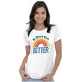 thumbnail image 4 of It Does Get Better Motivational LGBTQ Womens Slim Fit Graphic Tee Brisco Brands S, 4 of 5