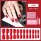 thumbnail image 3 of ibcccndc Press-on Kit de uñas postizas Color brillante Forma trapezoidal Nail Art Tips Tools ibcccndc rojo brillante, 3 of 7