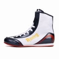 thumbnail image 4 of Men's and Women's Professional Boxing and Wrestling Shoes for All Seasons, High-Quality Handmade Combat Sneakers, Training Shoes for Youth in Schools, Mid-Top Shoes for Sanda and Combat Sports, 4 of 8