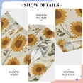 thumbnail image 6 of FORMRS Kids Pajama Pants with Pockets Size 6-8Y Boys Lounge Sleep Bottoms, Beige Sunflower Pattern, 6 of 8