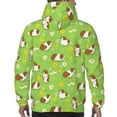 thumbnail image 3 of Bingfone Guinea Pigs Men's Drawstring Hoodie Long Sleeve Pocket Sweatshirts-Small, 3 of 6