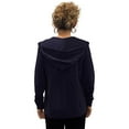 thumbnail image 5 of Women’s Lightweight Cotton Blend Zip Up Hoodie Jacket Navy X-Large, 5 of 8
