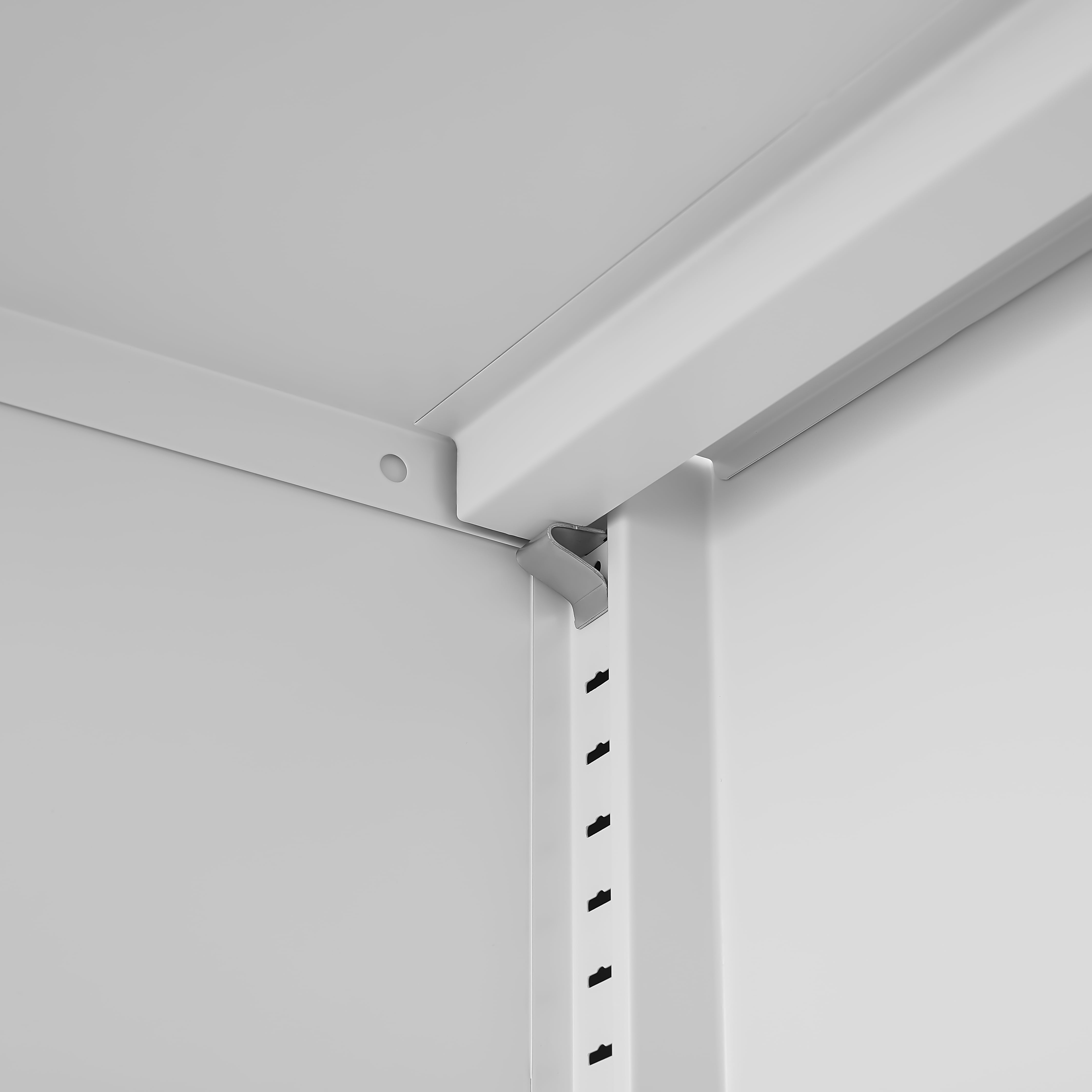 Storage Cabinet with Adjustable Shelves, Magnetic Door Stopper, Aluminum Alloy Handles, and Breathable Design for Home Organization - Ideal for Living Room, Bedroom, or Entryway