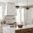 thumbnail image 4 of 1 Light Pendant In Industrial Style-14 Inches Tall And 12 Inches Wide-White Wash/Matte Brass Finish    -Traditional Installation Capital Lighting, 4 of 7