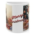 thumbnail image 2 of Coffee Mug 11oz, Merry Christmas Cat Lover Mug, Kitty Claus Costume Tea Cup, 2 of 8