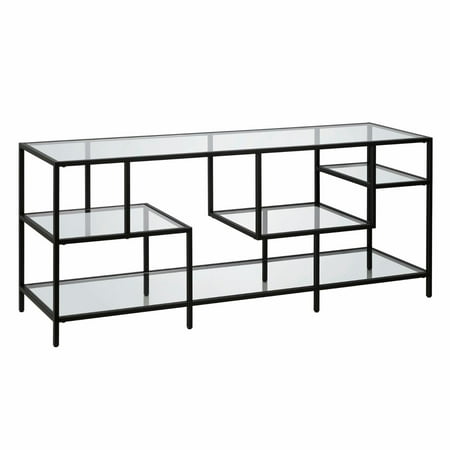 Camden&Wells - Deveraux TV Stand for TVs Up to 65" - Blackened Bronze/Glass