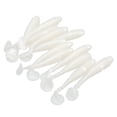 thumbnail image 4 of 12Pcs Soft Bait Lure 70mm 2.9g Paddle Tail Soft Bait Set Aritificial Swimbaits for Saltwater FreshwaterPearl White, 4 of 14