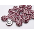 thumbnail image 2 of IBA Indianbeautifulart Purple 2 Holes Canvas Round Buttons For Sewing 1 Inch Filigree Damask Printed Handmade Decorative Buttons Pack Of 50, 2 of 7
