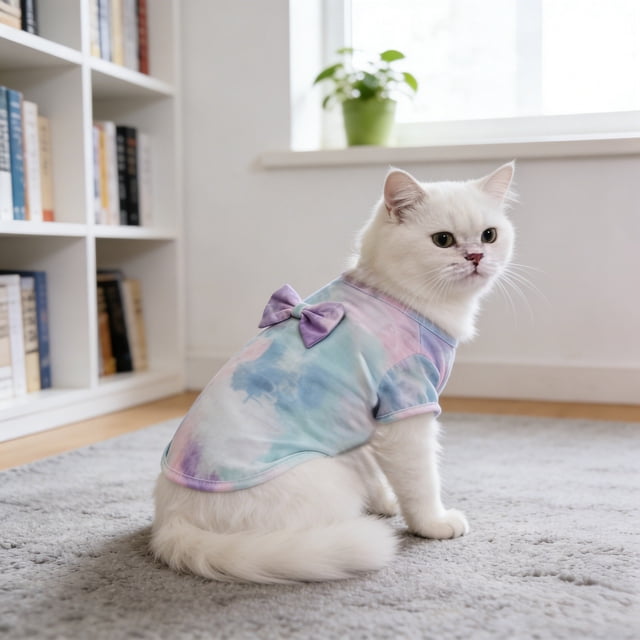 Tie Dye Hoodie Sweatshirt Soft Breathable Apparel For Small Medium Large Puppies And Cats