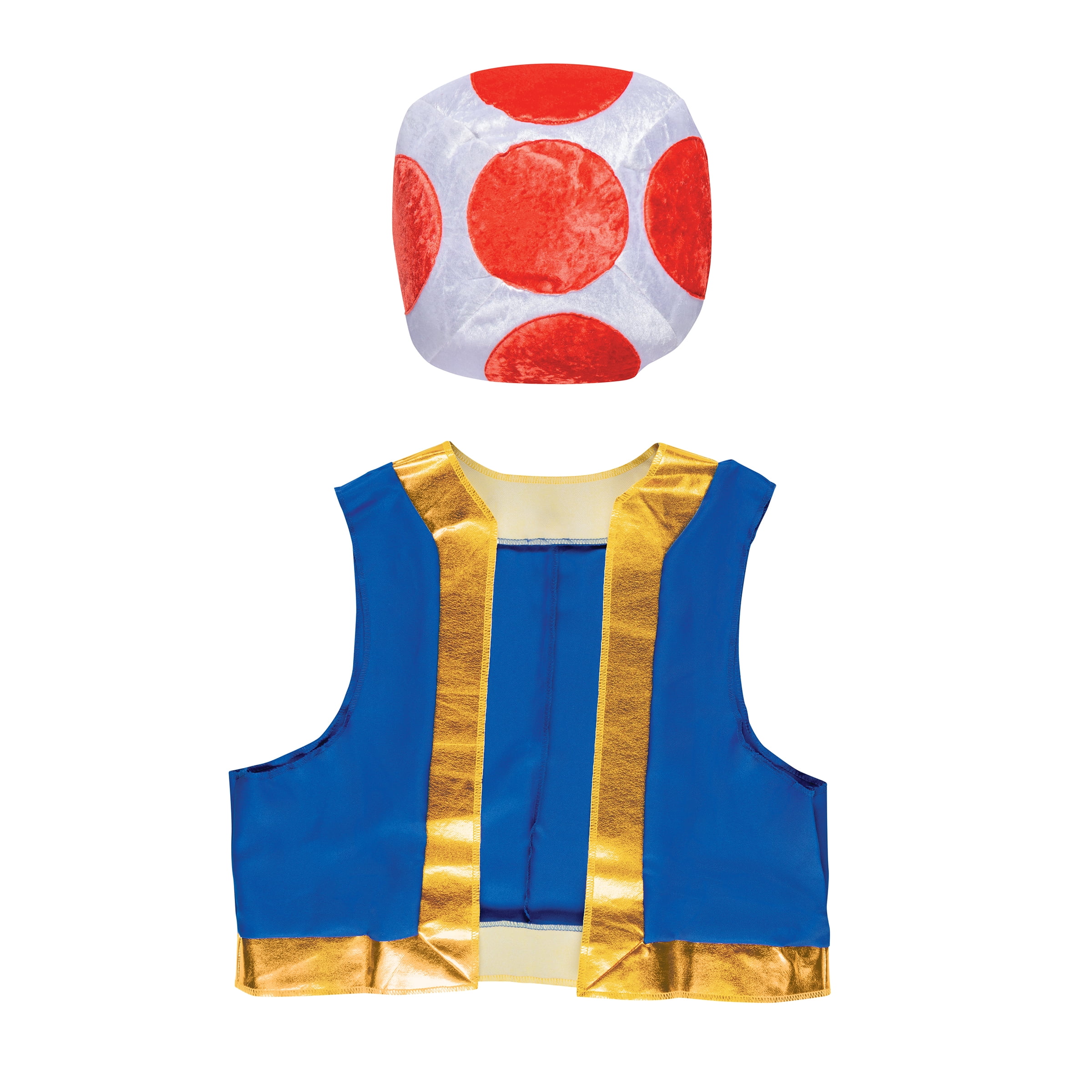 Nintendo Super Mario Bros. Toad Halloween Accessory Kit for Adults, by Disguise