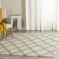 thumbnail image 2 of SAFAVIEH Dallas Jerrie Geometric Shag Area Rug, Ivory/Beige, 8' x 10', 2 of 10