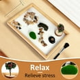thumbnail image 4 of Vensio DIY Zen Garden Kit for Office Desk Reusable Mini Sand Box with Rake and Bridge for Stress Relief, 4 of 11