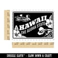 thumbnail image 2 of Hawaii Aloha Goose Pua Aloalo Hawaiian United States Rectangle Rubber Stamp Stamping Scrapbooking Crafting - Small 1.7in, 2 of 7