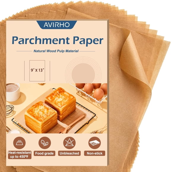 Papel pergamino Avirho 23 x 33 cm sin blanquear y antiadherente