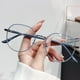 thumbnail image 5 of Gafas de miopía para mujer, montura antiluz azul, espejo plano, gafas de moda para la calle con retransmisiones en directo de celebridades de Internet, 5 of 5