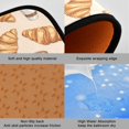 thumbnail image 3 of Dailycode 2 Pcs Kitchen Rug Set Non Slip Absorbent Soft Floor Mats for Kitchen Bathroom Croissant and Coffee 19.7"x27.6"+19.7"x47.2", 3 of 7
