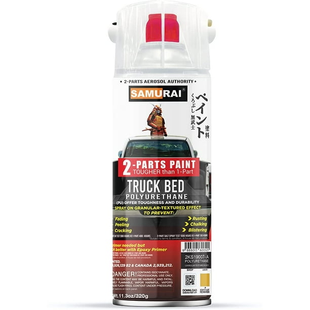 Samurai 2Part Bed Liner Spray Black, 11.3 Ounce 2Part Polyurethane