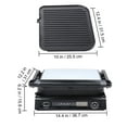 thumbnail image 2 of KFFKFF 14.4 in Electric Griddle, Panini Press & Grill, LCD Display and Indicator Light, Adjustable Temperature Control, 2 of 9