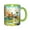Green, variant on Game Coffee Mug Fun Custom Ceramic Mugs 11oz Black