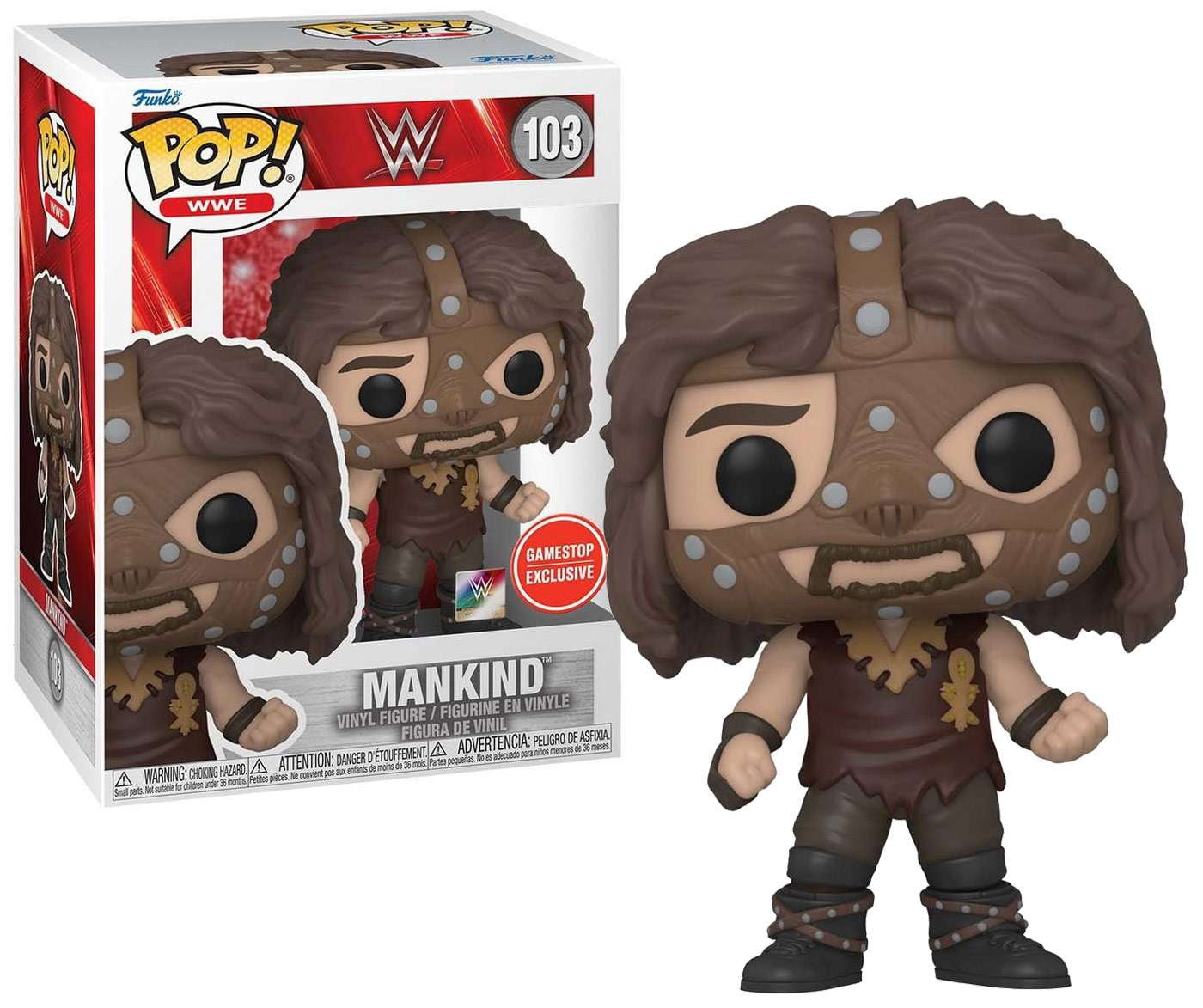 Mankind WWE Funko pop GameStop outlet lunchbox bundle