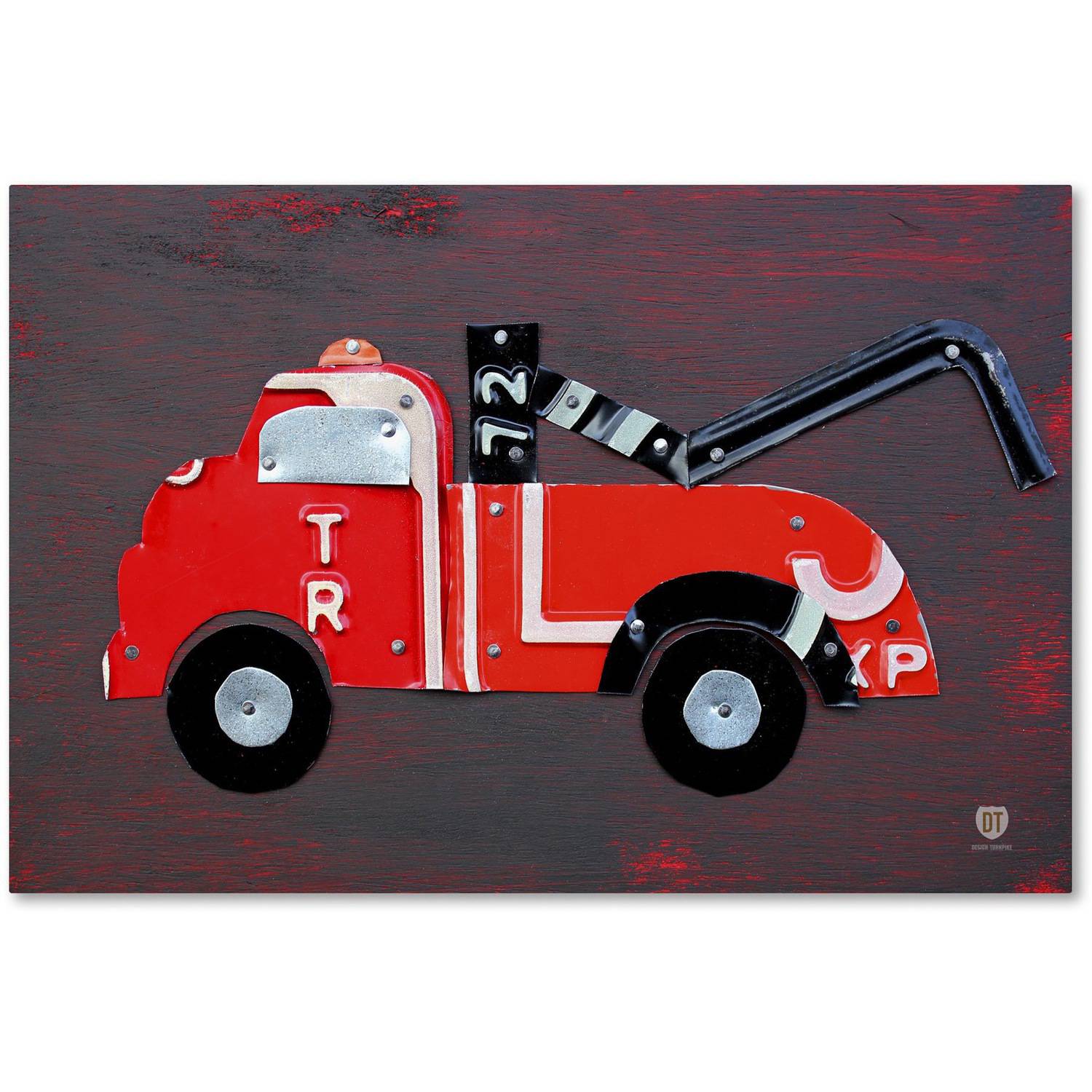 Trademark Fine Art 'Tow Truck' Canvas Art by Design Turnpike Walmart
