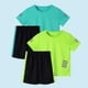 thumbnail image 4 of Odeerbi Conjunto Atlético de Malla de Niños de 2 Paquetes 5-14 Años, Ropa Deportiva de Tira Reflectante Seca Rápida de 2 Piezas Camiseta Shorts Outfits, 4 of 8