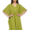 thumbnail image 4 of Moomaya Womens Long Beach Kaftan Beachwear Bikini Coverup Dress Kaftan Plus Size - XS-M, 4 of 6