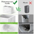 thumbnail image 2 of Luxspire Toothbrush Holder, Fast Drying Tooth Brush Holder for Bathroom, Diatomite Electric Tooth Brush and Toothpaste Organizer for Bathroom Kitchen Vanity Countertop, Marble White, 2 of 7