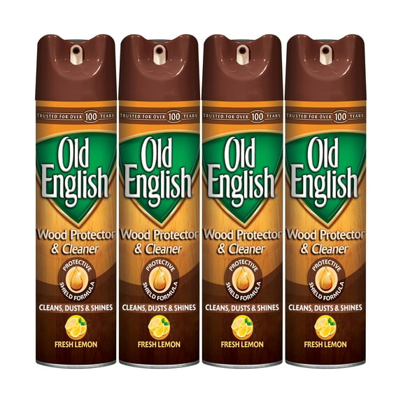 Old English Furniture Polish Spray, Lemon 12.50 oz (Pack of 4)